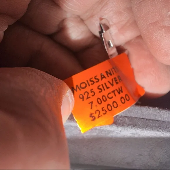 MOISSANIT  925 SILVER Monaco 8.5in bracelet 7.00CTW  $2500.00 - Picture 3 of 7